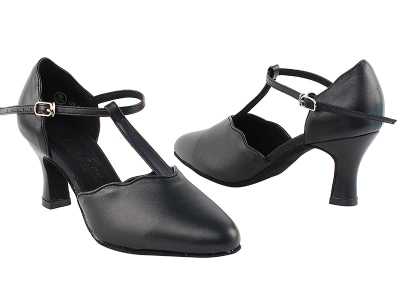 C6819 Black Leather with 2.5&quot; Heel in the photo