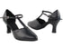 C6819 Black Leather with 2.5" Heel in the photo