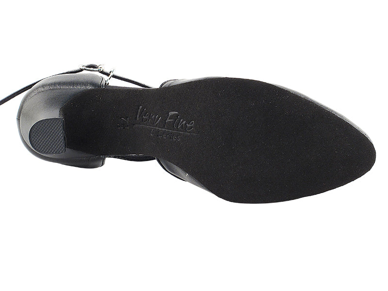 C6819 Black Vegan with 2.5" Heel in the photo