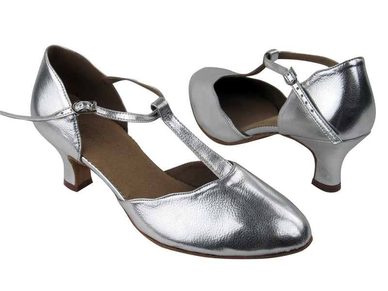 C6819 BA32 Silver Leather with 2&quot; heel in the photo