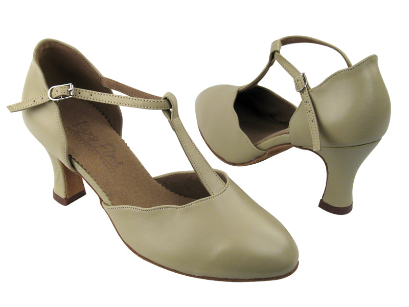C6819 Beige Leather with 2.5" heel in the photo
