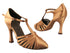 C6829 Tan Satin with 3" Flare heel (5059) in the photo