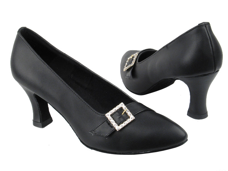 C6904 BB1 Black Leather with 2.5&quot; heel in the photo