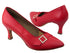 C6904 BC8 Red Light Leather with 2.75" Flare heel in the photo