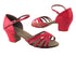 C802 Red Leather with 1.6" medium heel in the photo