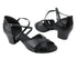 C803 Black Leather & S92313 BackStrap with 1.6" medium heel in the photo