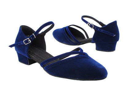 C8881 252 Blue Velvet with 1&quot; Heel (8881) in the photo