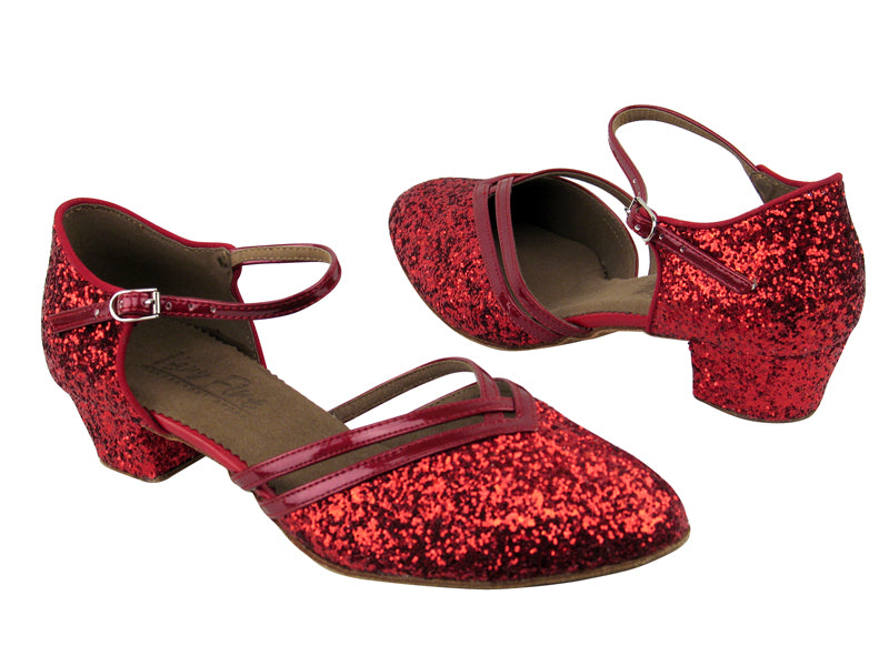 C8881 BF18 Red Sparkle_BA72 Adorno de charol rojo