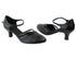 C8881 Black Leather & Black Patent Trim with 2" Slim Heel in the photo