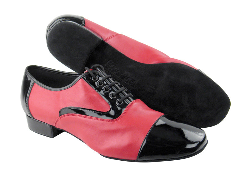 C916102 BB2 Black Patent &amp; BA50 Red Leather with 1&quot; Heel in the photo