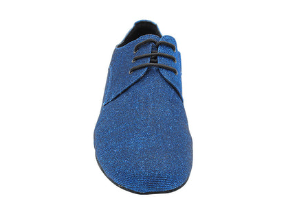 C916103 Glitter Dark Blue Satin with 1&quot; Standard Heel in the photo