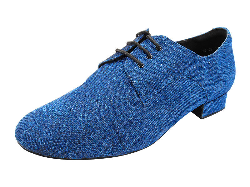 C916103 Glitter Dark Blue Satin with 1" Standard Heel in the photo