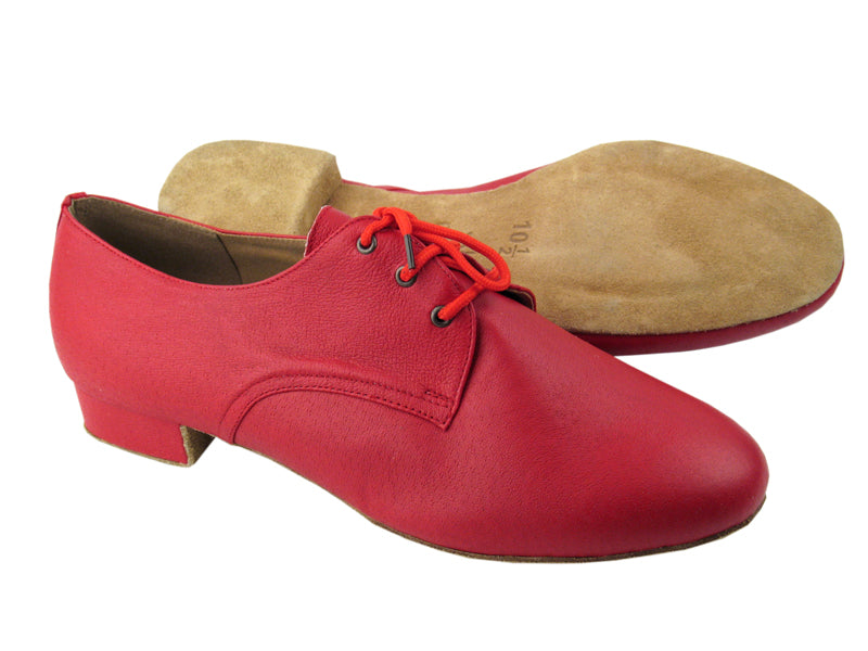 C916103 Light Red Leather with 1&quot; Heel in the photo