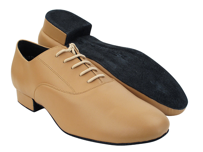 C919101 220 Beige Brown Leather with 1" Standard Heel (068) in the photo