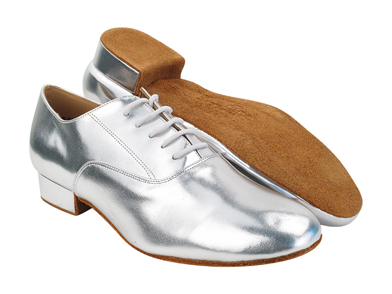 C919101 61 Silver Leather with 1&quot; Standard Heel (068) in the photo