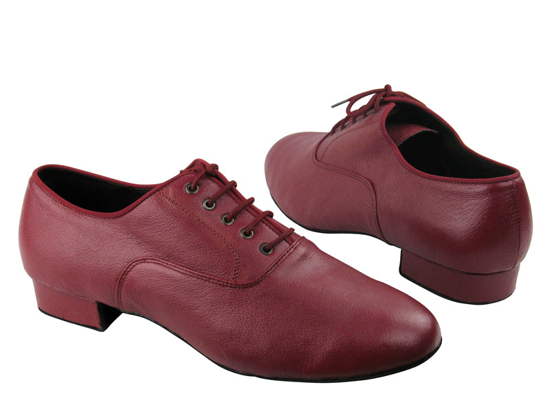 C919101 BC9 Dark Red Light Leather with 1&quot; Standard heel in the photo