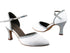 C9621 White Leather_BF27 Black Scale Trim with 2.75" heel in the photo