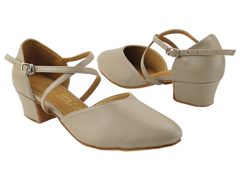 C9691 219 Beige Leather with 1.5&quot; Heel (NTD) in the photo