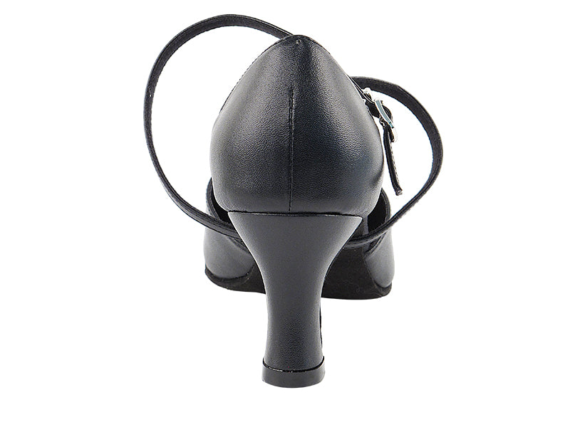C9691 Black Leather with 2.5" Spool Heel (PG) in the photo