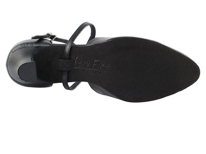 C9691 Black Leather with 2.5" Spool Heel (PG) in the photo