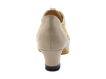 CD1108 Beige Leather with 2 INCH MEDIUM HEEL (3G09) in the photo