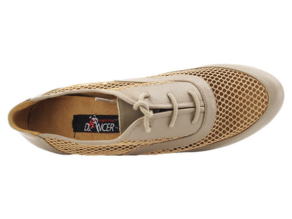 CD1108 Beige Leather with 2 INCH MEDIUM HEEL (3G09) in the photo