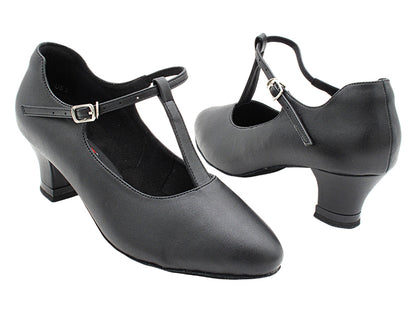 CD1111 Black Leather with 2" Medium Heel (3G09) in the photo