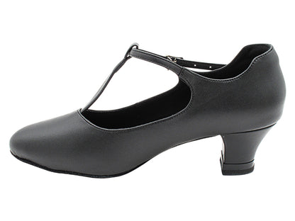 CD1111 Black Leather with 2" Medium Heel (3G09) in the photo
