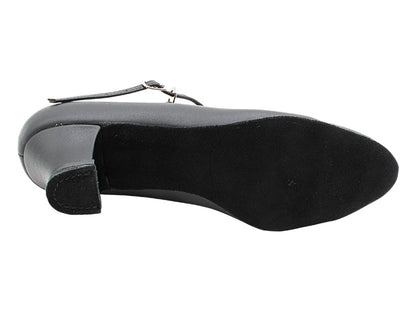 CD1111 Black Leather with 2" Medium Heel (3G09) in the photo