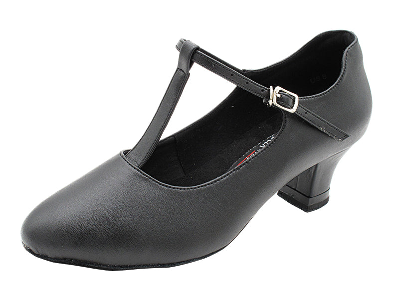 CD1111 Black Leather with 2" Medium Heel (3G09) in the photo