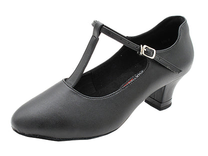 CD1111 Black Leather with 2" Medium Heel (3G09) in the photo