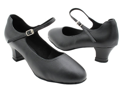 CD1112 Black Leather with 2" Medium Heel (3G09) in the photo