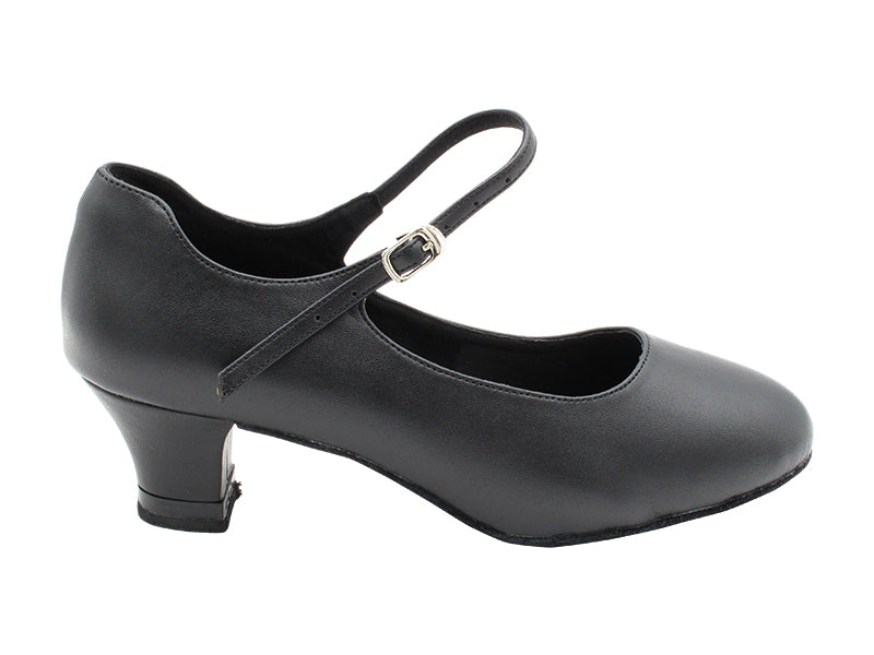 CD1112 Black Leather with 2" Medium Heel (3G09) in the photo