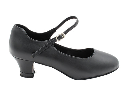 CD1112 Black Leather with 2" Medium Heel (3G09) in the photo
