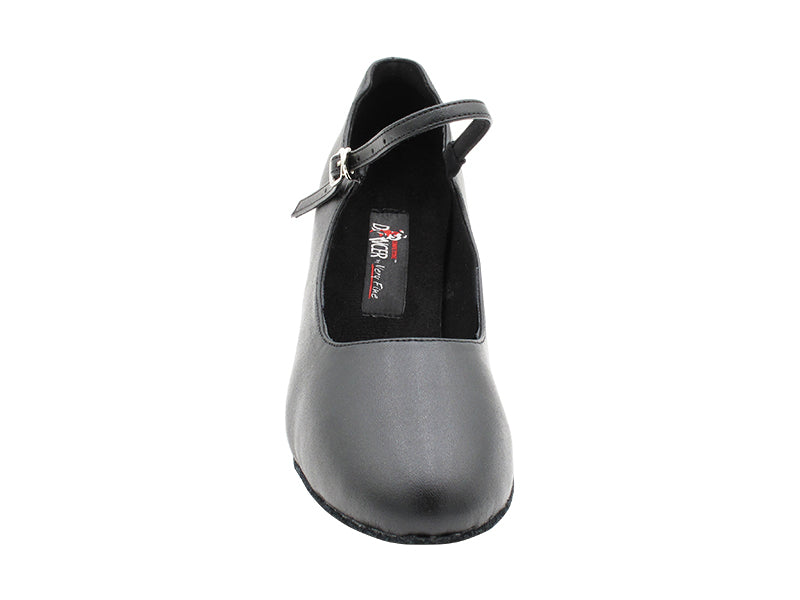 CD1112 Black Leather with 2" Medium Heel (3G09) in the photo
