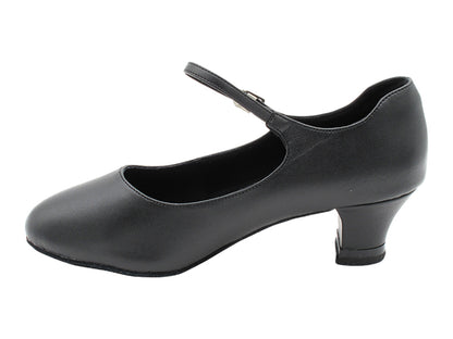 CD1112 Black Leather with 2" Medium Heel (3G09) in the photo
