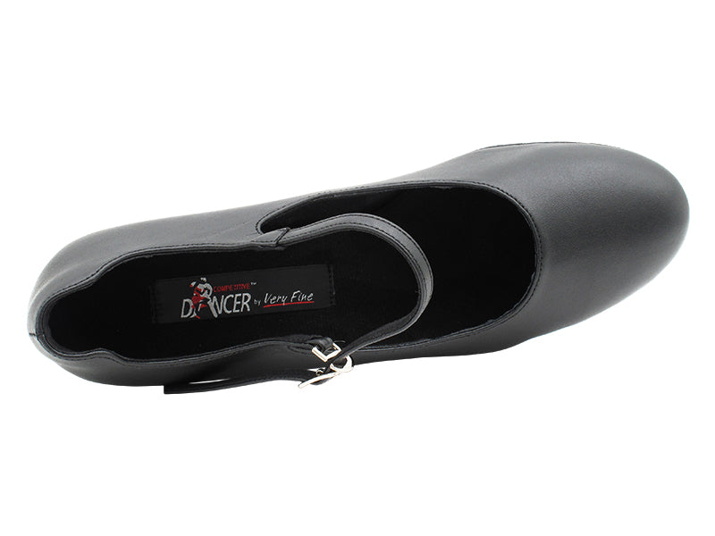 CD1112 Black Leather with 2" Medium Heel (3G09) in the photo