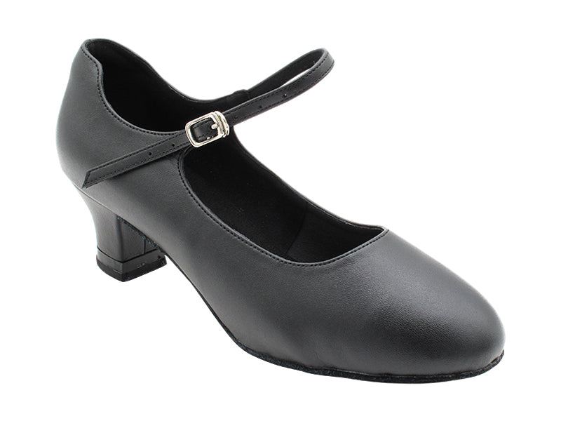 CD1112 Black Leather with 2" Medium Heel (3G09) in the photo