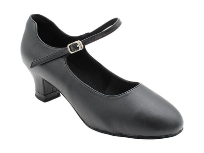 CD1112 Black Leather with 2" Medium Heel (3G09) in the photo