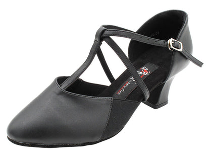 CD1113X Black Leather with 2.2&quot; Thick Cuban Heel (318) in the photo