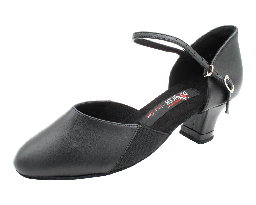CD1113A Black Leather with 2" Medium Heel (3G09) in the photo