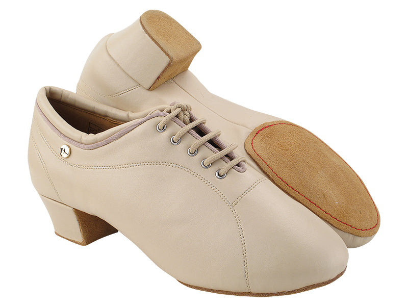 CD1116 Light Beige Leather with 1.5&quot; Medium Heel (NTD) in the photo