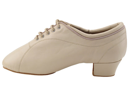 CD1116 Light Beige Leather with 1.5&quot; Medium Heel (NTD) in the photo