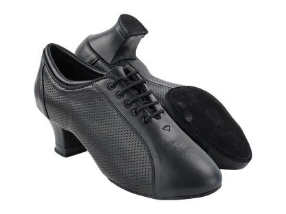 CD1119B Black Perforated Leather with 1.5&quot; Medium Heel (3G09) in the photo