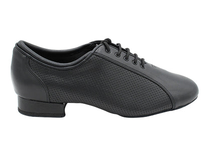 CD9319 Black Leather with 1" Standard Heel in the photo