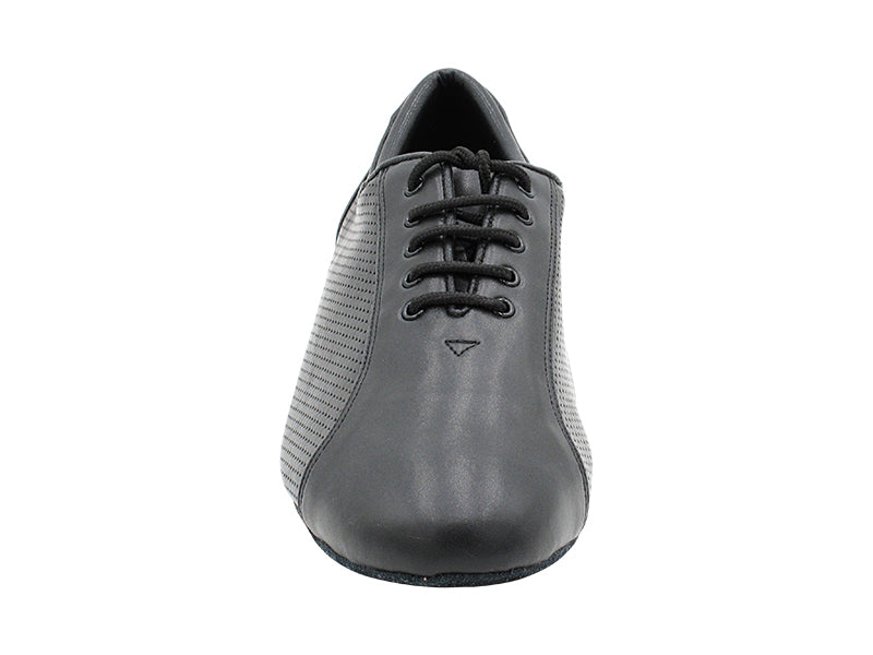 CD9319 Black Leather with 1" Standard Heel in the photo