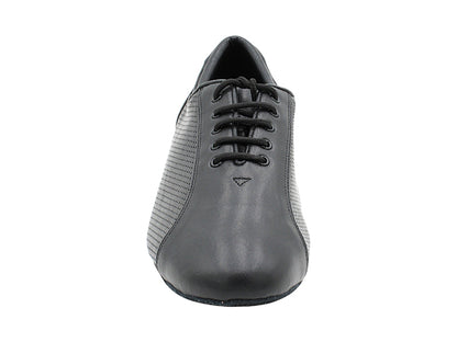 CD9319 Black Leather with 1" Standard Heel in the photo