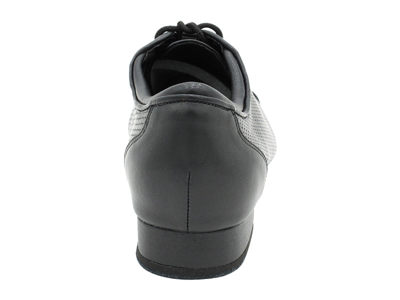 CD9319 Black Leather with 1" Standard Heel in the photo