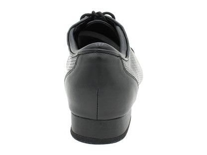 CD9319 Black Leather with 1" Standard Heel in the photo