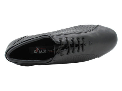 CD9319 Black Leather with 1" Standard Heel in the photo